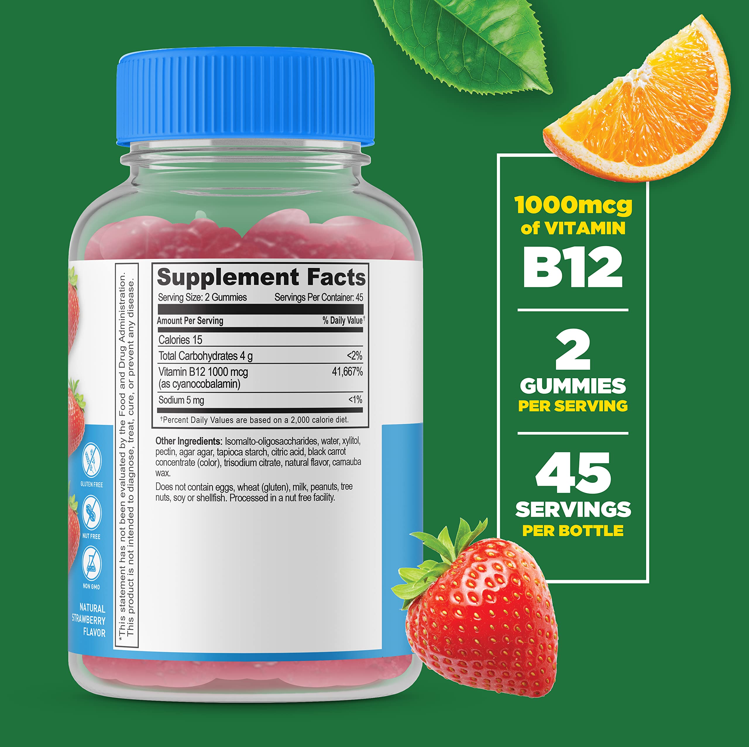 Foto 3 pulgar | Suplemento De Vitamina B12 Lifeable, Sin Azúcar, Gomitas De 1000 Mcg - Venta Internacional.
