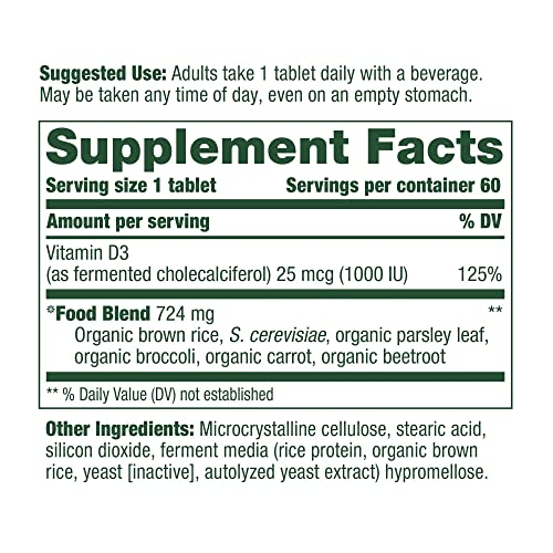 Foto 7 pulgar | Suplemento Megafood De Vitamina D3 1000 Ui (25 Mcg) 60 Tabletas - Venta Internacional.
