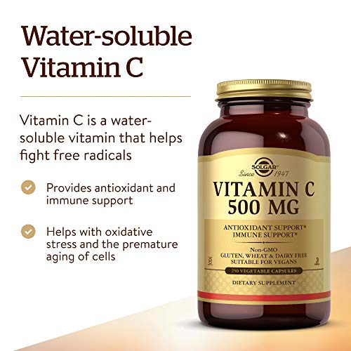 Foto 4 pulgar | Suplemento Solgar De Vitamina C, 500 Mg, 250 Cápsulas Vegetales - Venta Internacional.