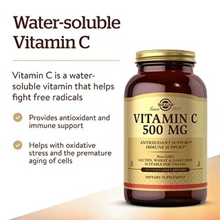 Foto 3 | Suplemento Solgar De Vitamina C, 500 Mg, 250 Cápsulas Vegetales - Venta Internacional.