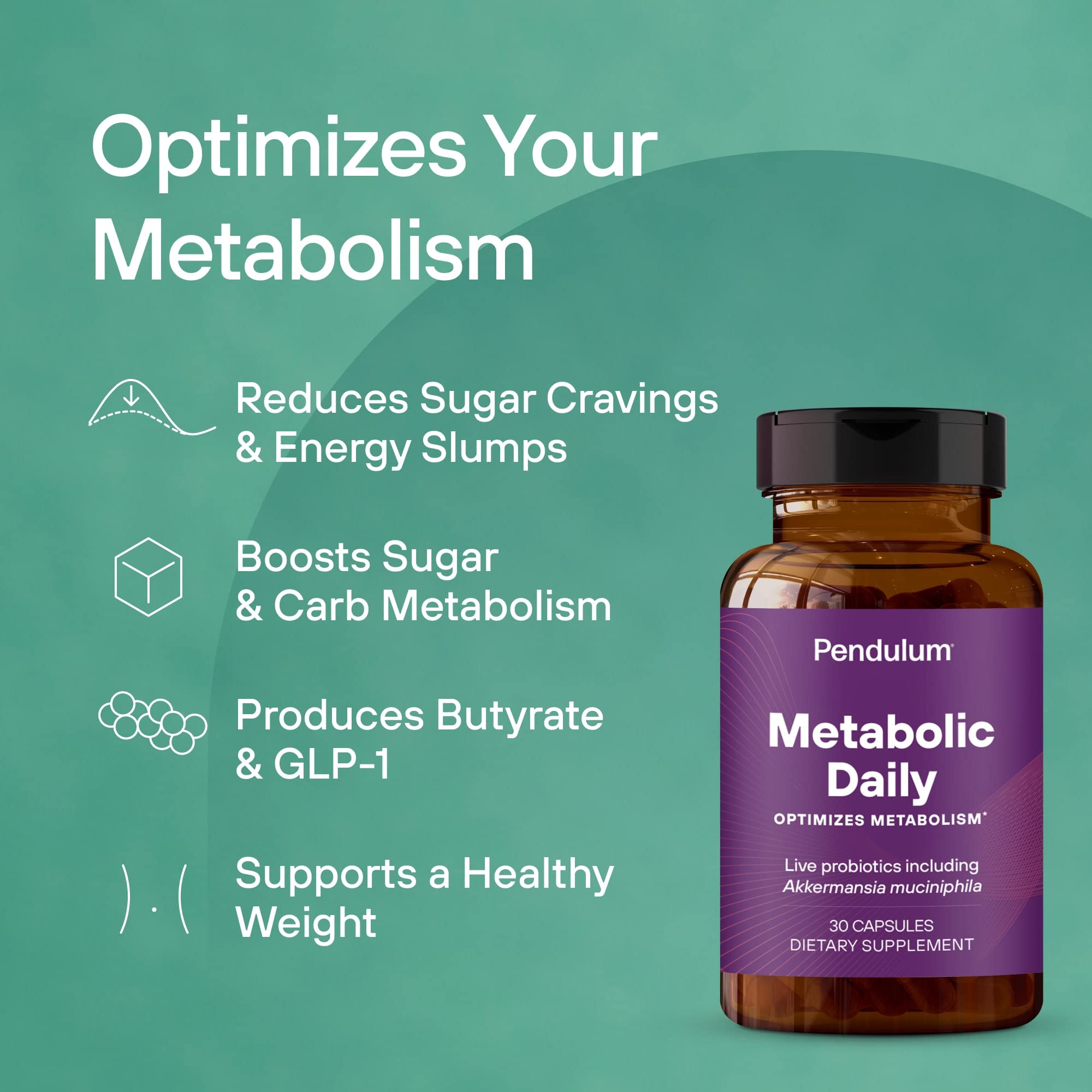 Foto 4 pulgar | Suplemento Pendulum Metabolic Daily Probiotic - Venta Internacional.