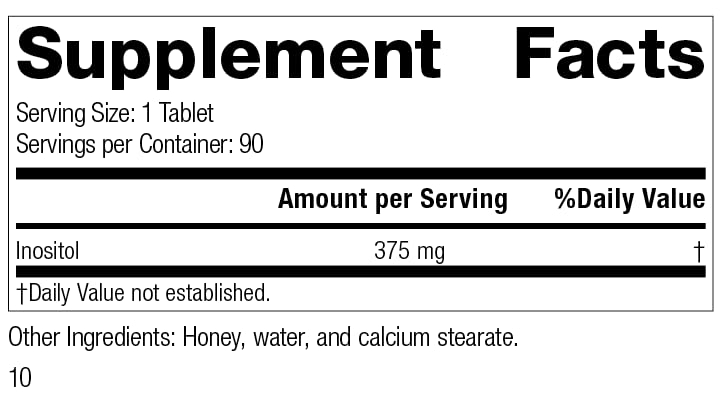 Foto 3 pulgar | Suplemento De Inositol De Proceso Estándar (90 Tabletas) - Venta Internacional.