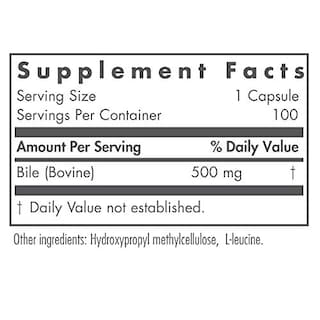 Foto 2 | Suplemento Nutricology Ox Bile 500 Mg 100 Cápsulas Vegetarianas - Venta Internacional.