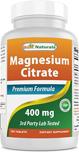 Foto 1 | Suplemento Best Naturals Citrato De Magnesio 400 Mg 250 Comprimidos - Venta Internacional.