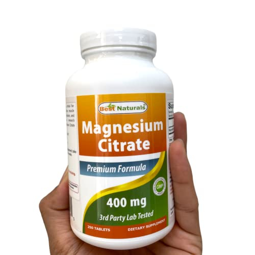 Foto 5 pulgar | Suplemento Best Naturals Citrato De Magnesio 400 Mg 250 Comprimidos - Venta Internacional.