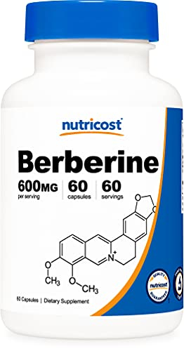 Foto 2 pulgar | Suplemento Nutricost Berberine Hcl 600 Mg 60 Cápsulas - Venta Internacional.