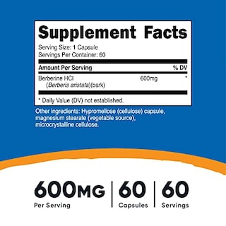 Foto 2 | Suplemento Nutricost Berberine Hcl 600 Mg 60 Cápsulas - Venta Internacional.