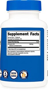Foto 4 | Suplemento Nutricost Berberine Hcl 600 Mg 60 Cápsulas - Venta Internacional.