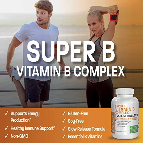 Foto 4 pulgar | Suplemento Bronson Super B Vitamina B Complex 100 Comprimidos - Venta Internacional.