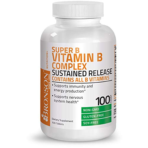 Foto 7 pulgar | Suplemento Bronson Super B Vitamina B Complex 100 Comprimidos - Venta Internacional.