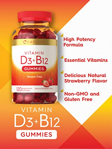 Foto 4 pulgar | Suplemento De Gomitas Carlyle Con Complejo De Vitamina D3 Y B12, 120 Unidades - Venta Internacional.