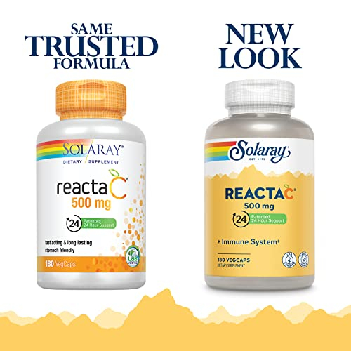 Foto 3 pulgar | Suplemento Solaray Reacta-c Con 500 Mg De Vitamina C 180 Cápsulas - Venta Internacional.