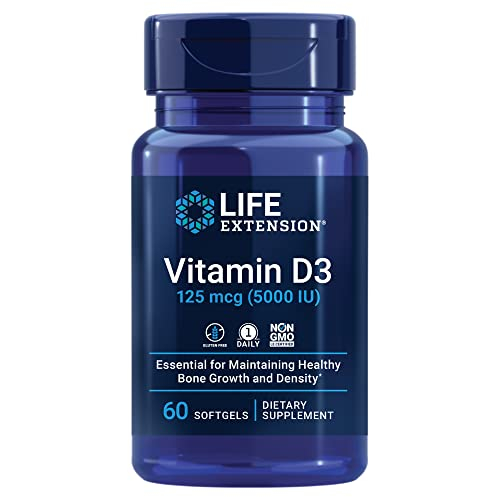 Foto 2 pulgar | Suplementos Life Extension De Vitamina D3 125 Mcg (5000 Ui) - Venta Internacional.