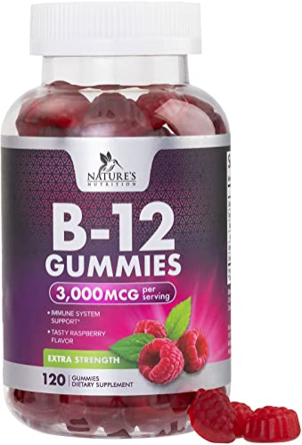 Foto 2 pulgar | Suplemento: Gomitas De Vitamina B12 De 3000 Mcg De Nature's Nutrition - Venta Internacional.
