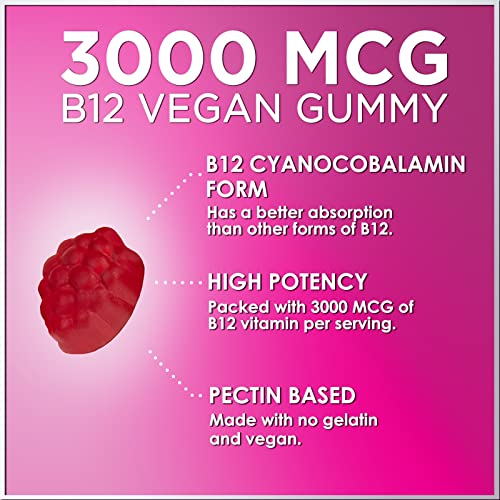 Foto 4 pulgar | Suplemento: Gomitas De Vitamina B12 De 3000 Mcg De Nature's Nutrition - Venta Internacional.