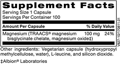 Foto 6 | Suplemento Del Complejo De Glicinato De Magnesio De Klaire Labs, 100 Mg - Venta Internacional.