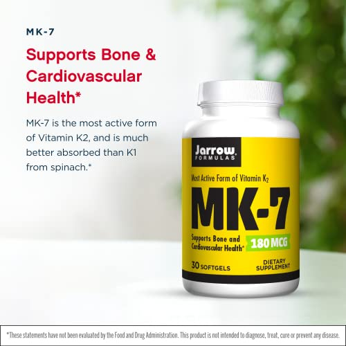 Foto 4 pulgar | Suplemento Jarrow Formulas Mk-7 180 Mcg De Vitamina K2 30 Cápsulas Blandas - Venta Internacional.