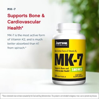 Foto 3 | Suplemento Jarrow Formulas Mk-7 180 Mcg De Vitamina K2 30 Cápsulas Blandas - Venta Internacional.