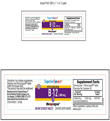 Foto 8 pulgar | Suplemento De Vitamina B12, Metilcobalamina De Fuente Superior, 1000 Mg - Venta Internacional.