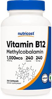 Foto 1 | Suplemento Nutricost De Vitamina B12 (metilcobalamina) 1000 Mcg - Venta Internacional.