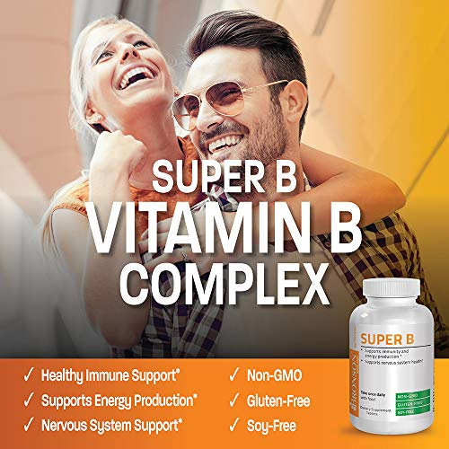 Foto 4 pulgar | Complejo De Vitamina B Bronson 250 Comprimidos - Venta Internacional.