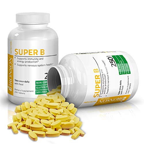 Foto 7 pulgar | Complejo De Vitamina B Bronson 250 Comprimidos - Venta Internacional.