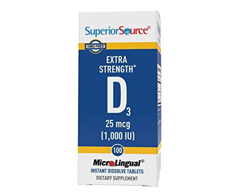 Foto 1 | Tabletas De Vitamina D3 Superior Source, 1000 Ui, 100 Unidades - Venta Internacional.