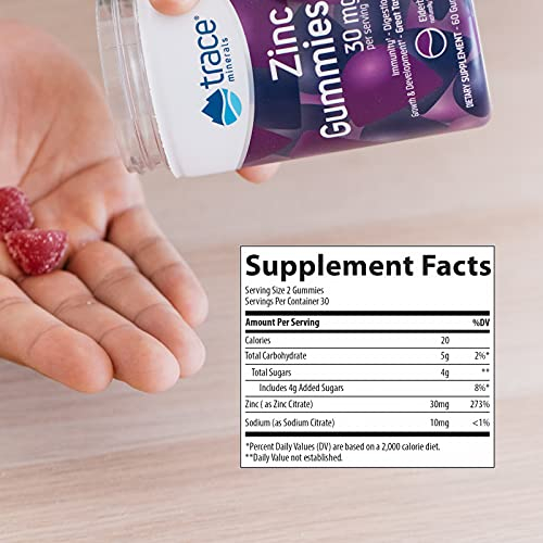 Foto 2 | Suplemento: Gomitas Masticables De Zinc Con Oligoelementos, 30 Mg - Venta Internacional.