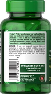 Foto 2 | Suplemento Puritan's Pride Zinc En Tabletas De 50 Mg, 250 Unidades - Venta Internacional.