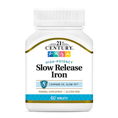 Foto 2 pulgar | Suplemento De Hierro 21st Century Slow Release 60 Comprimidos - Venta Internacional.