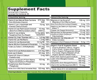 Foto 3 | Suplemento Multivitamínico Naturelo Whole Food Para Adolescentes Adolescentes X60 - Venta Internacional.