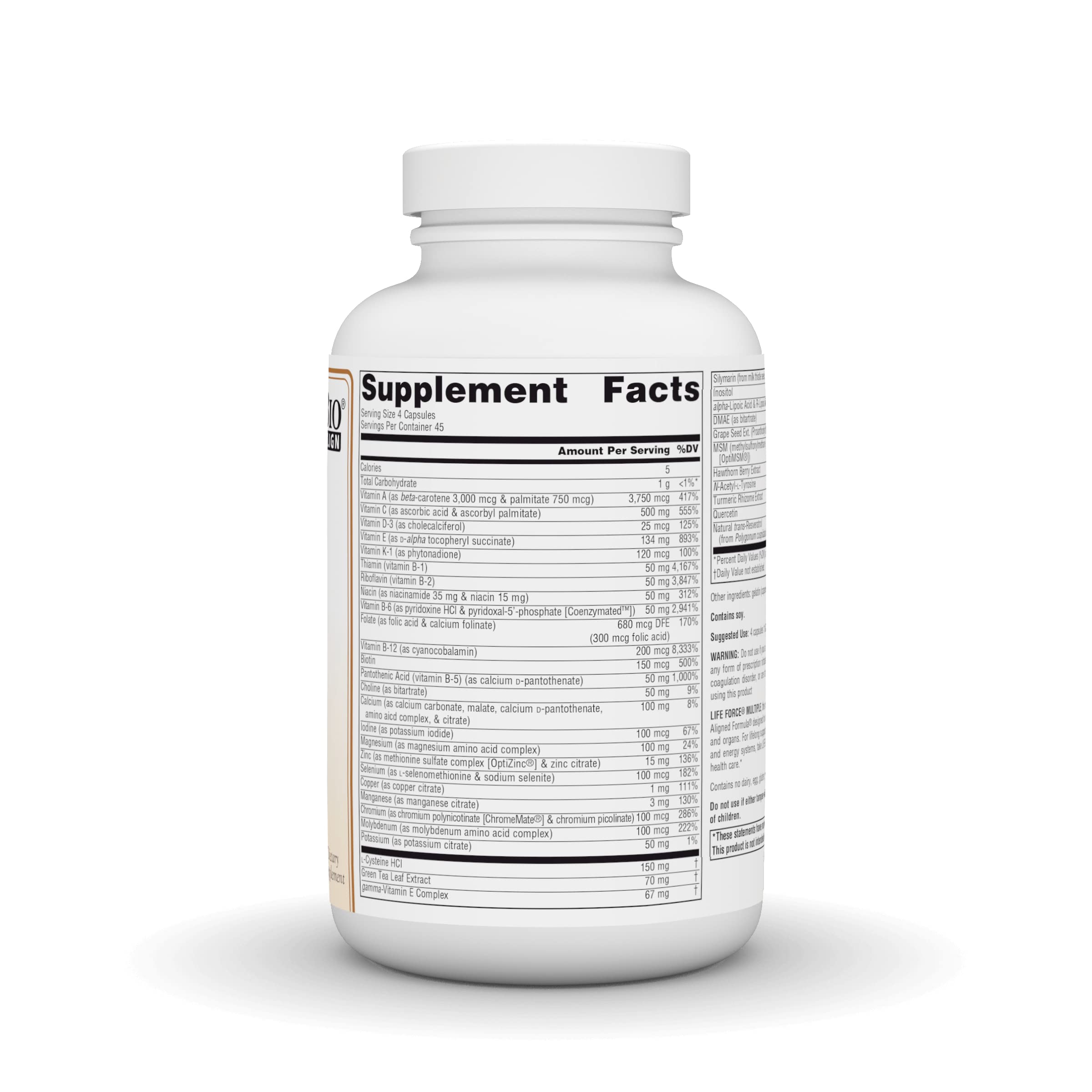 Foto 3 pulgar | Multivitamínico Source Naturals Life Force Multiple Sin Hierro - Venta Internacional.