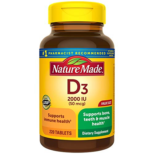 Foto 2 pulgar | Suplemento de Vitamina D3 Nature Made 2000 Ui 220 Tabletas - Venta Internacional