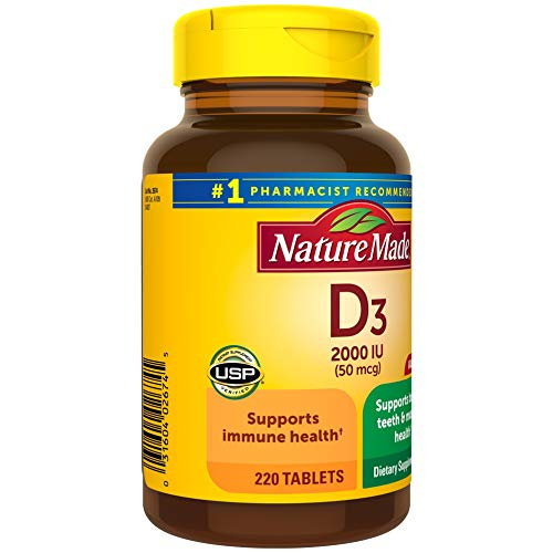 Foto 7 | Suplemento de Vitamina D3 Nature Made 2000 Ui 220 Tabletas - Venta Internacional