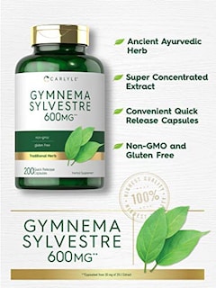 Foto 3 | Suplemento Carlyle Gymnema Sylvestre, Cápsulas De 600 Mg, 200 Unidades - Venta Internacional.