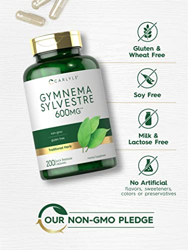 Foto 5 pulgar | Suplemento Carlyle Gymnema Sylvestre, Cápsulas De 600 Mg, 200 Unidades - Venta Internacional.