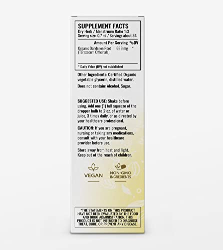Foto 4 pulgar | Suplemento Herbamama: Tintura De Raíz De Diente De León, 60 Ml, Orgánica - Venta Internacional.