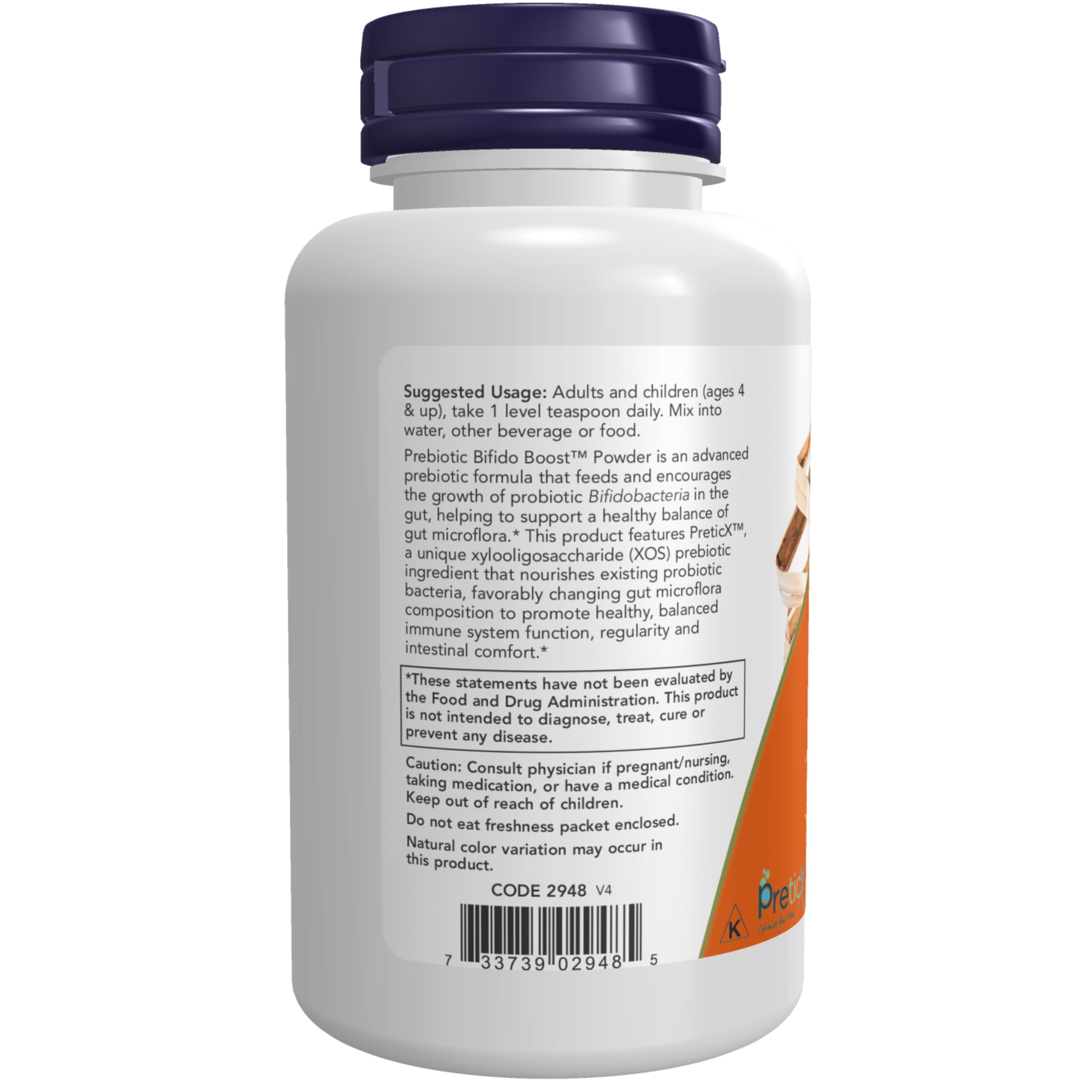 Foto 4 pulgar | Supplement Now Prebiotic Bifido Boost Preticx Xylooligosacch - Venta Internacional.