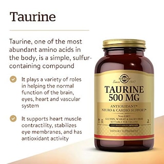 Foto 3 | Suplemento Solgar Taurine 500 Mg 250 Cápsulas Vegetales - Venta Internacional.