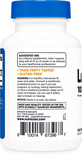Foto 3 | Suplemento Nutricost Luteolina 100 Mg 120 Cápsulas Vegetariano - Venta Internacional.