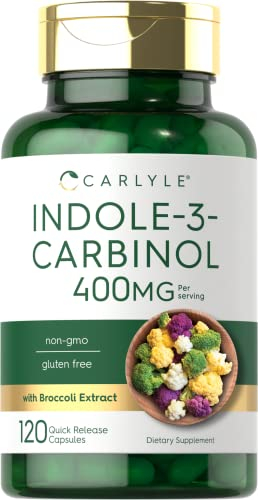 Foto 2 pulgar | Suplemento Carlyle De Indol-3-carbinol (i3c) 400 Mg 120 Cápsulas - Venta Internacional.
