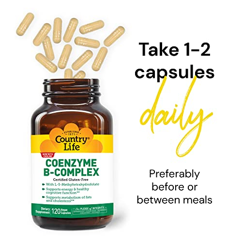 Foto 6 pulgar | Suplemento Dietético Country Life Coenzyme B Complex 120 Table - Venta Internacional.
