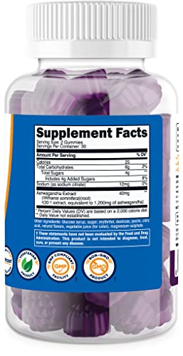 Foto 5 pulgar | Suplemento Nutricost En Gomitas De Ashwagandha 1200 Mg 60 Unidades - Venta Internacional.