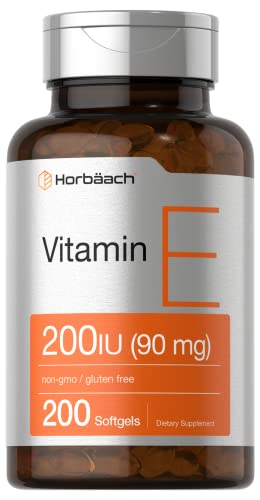 Foto 1 | Suplemento De Vitamina E Horbaach 200 Ui (90 Mg) 200 Cápsulas Blandas - Venta Internacional