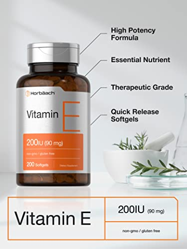 Foto 4 pulgar | Suplemento De Vitamina E Horbaach 200 Ui (90 Mg) 200 Cápsulas Blandas - Venta Internacional
