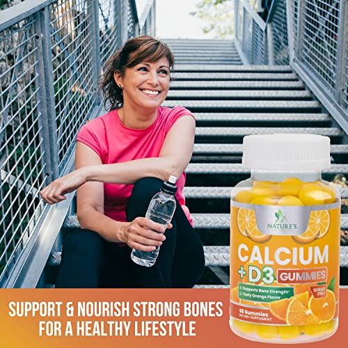 Foto 6 pulgar | Gominolas De Calcio Nature's Nutrition Sin Azúcar Con Vitamina D3 - Venta Internacional.