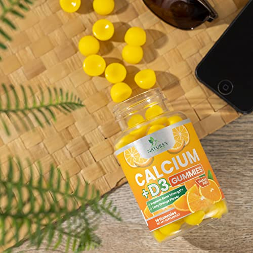 Foto 7 pulgar | Gominolas De Calcio Nature's Nutrition Sin Azúcar Con Vitamina D3 - Venta Internacional.