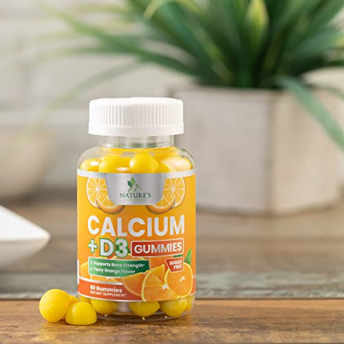 Foto 7 | Gominolas De Calcio Nature's Nutrition Sin Azúcar Con Vitamina D3 - Venta Internacional.