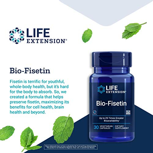 Foto 5 pulgar | Suplemento Life Extension Bio-fisetin 30 Cápsulas Vegetarianas - Venta Internacional.