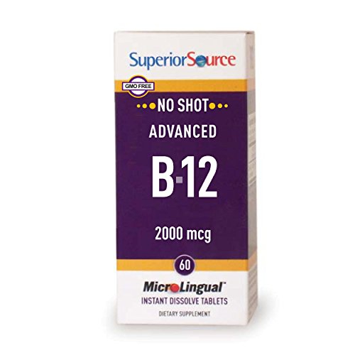 Foto 2 pulgar | Suplemento Superior Source No Shot Advanced B12, 2000 Mcg, 60 Unidades - Venta Internacional.